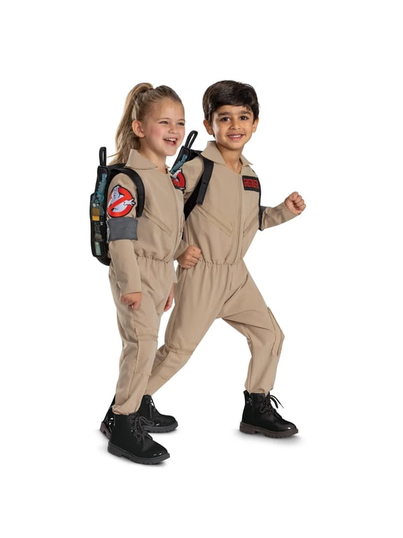 Toddler Ghostbusters: Frozen Empire Flight Suit Deluxe Costume - Size 3T-4T - Beige