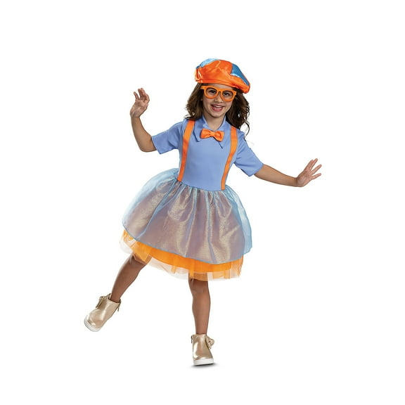 Disguise Toddler Girls' Blippi Dress Classic Costume - Size 3T-4T - Blue
