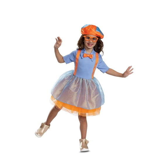 Disguise Toddler Girls' Blippi Dress Classic Costume - Size 3T-4T - Blue