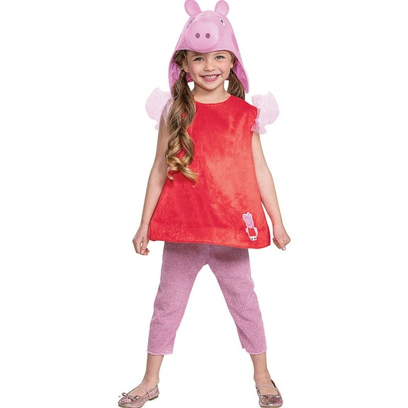 Disguise Toddler Girls' Classic Peppa Pig Costume - Size 3T-4T