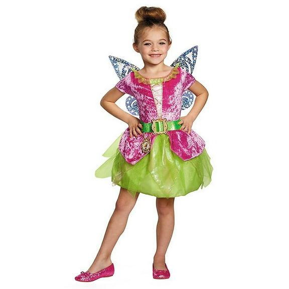 Disguise Toddler Girls' Classic Pirate Tinker Bell Dress Costume - Size 4-6