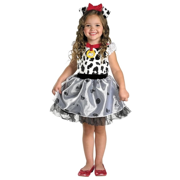 Disguise Toddler Girls' Dalmatian Girl Classic Costume - Size 3T-4T