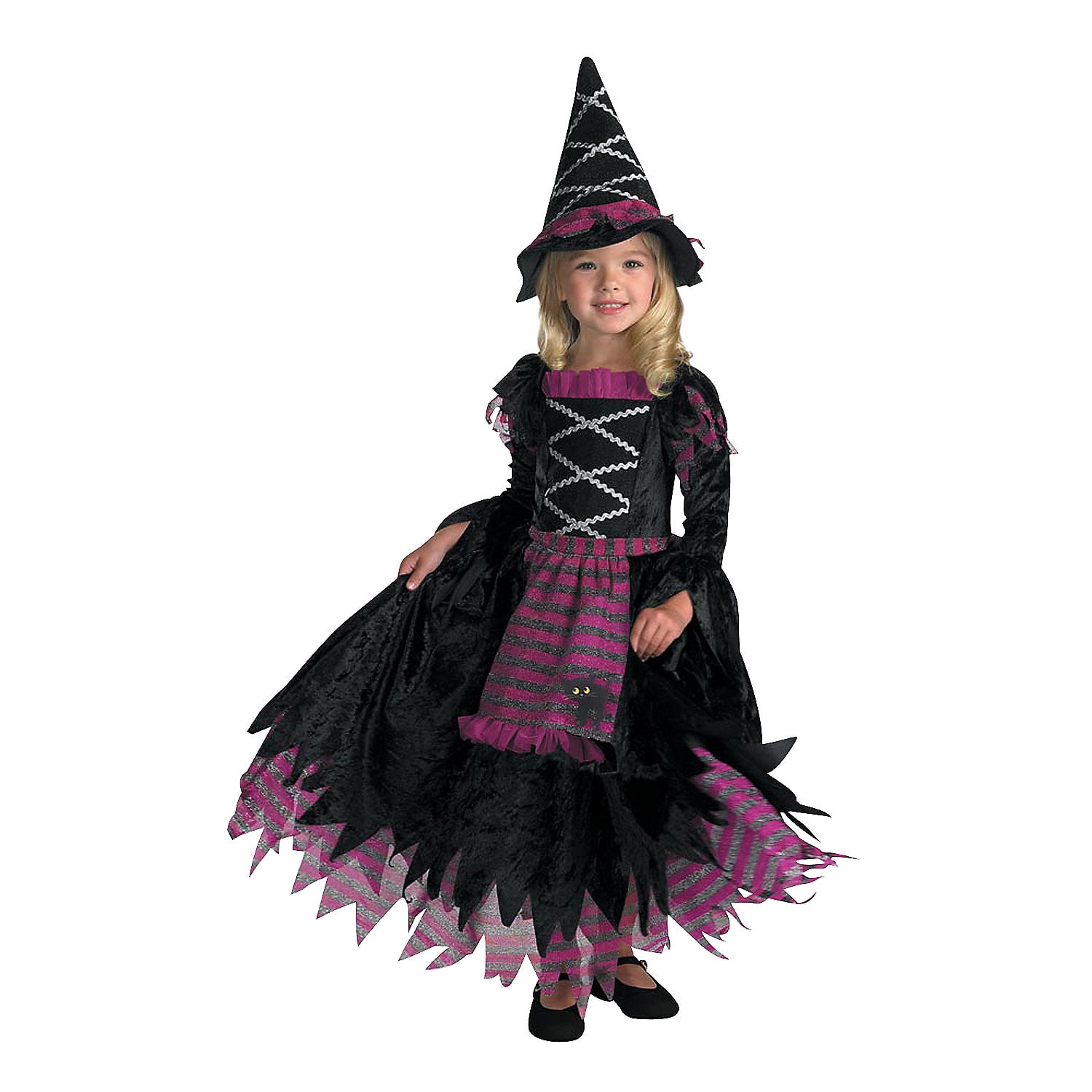 Forum Color Magic Witch Kinder-Kostüm – Süßes Halloween-Hexenkleid Mit Hut Für Kids