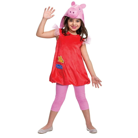 Disguise Toddler Girls' Deluxe Peppa Pig Costume - Size 2T