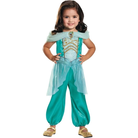 Disguise Toddler Girls' Disney Classic Jasmine Jumpsuit Costume - 4-6