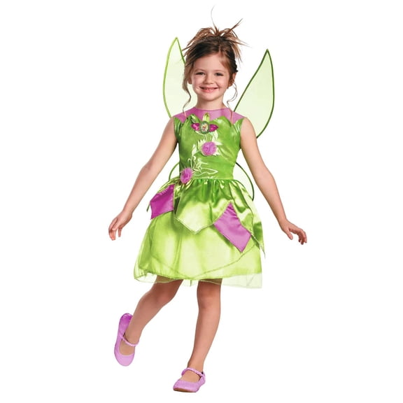 Disguise Toddler Girls' Disney Peter Pan Tinker Bell Dress Costume - Size 4-6