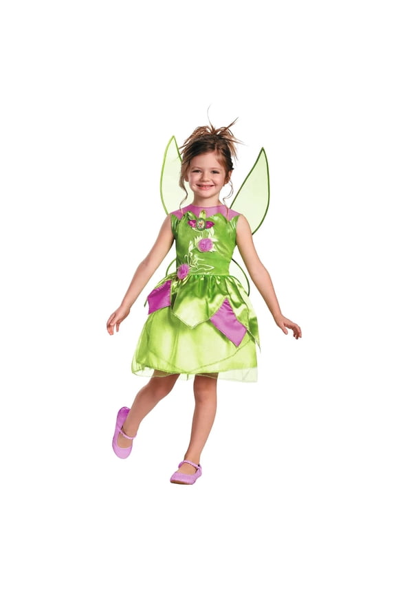 Toddler Girls' Disney Peter Pan Tinker Bell Dress Costume - Size 4-6