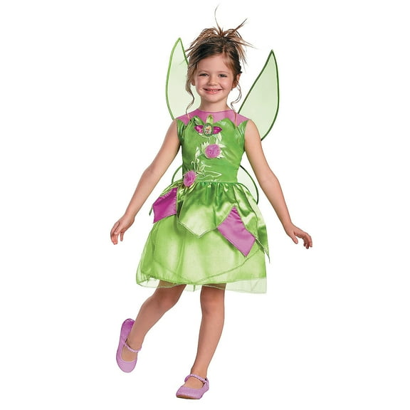 Disguise Toddler Girls' Disney Peter Pan Tinker Bell Dress Costume - Size 4-6