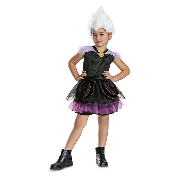 Disguise Toddler Girls' Disney's The Little Mermaid Ursula Classic Costume - Size 3T-4T - Black