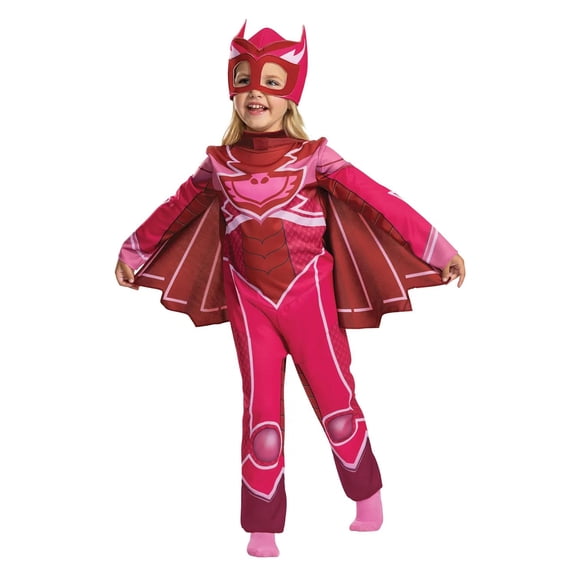 Disguise Toddler Girls' PJ Masks Classic Owlette Megasuit Costume - Size 3T-4T
