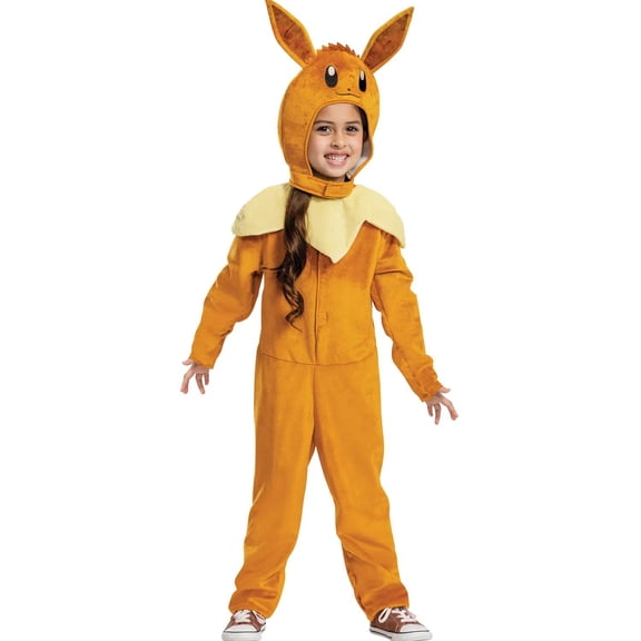 Disguise Toddler Girls' Pokemon Eevee Jumpsuit Costume - 4-6