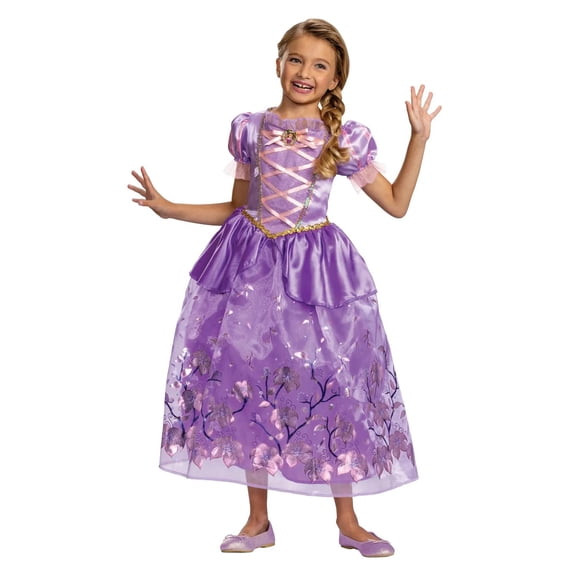 Disguise Toddler Girls' Tangled Deluxe Princess Rapunzel Dress Costume - Size 3T-4T