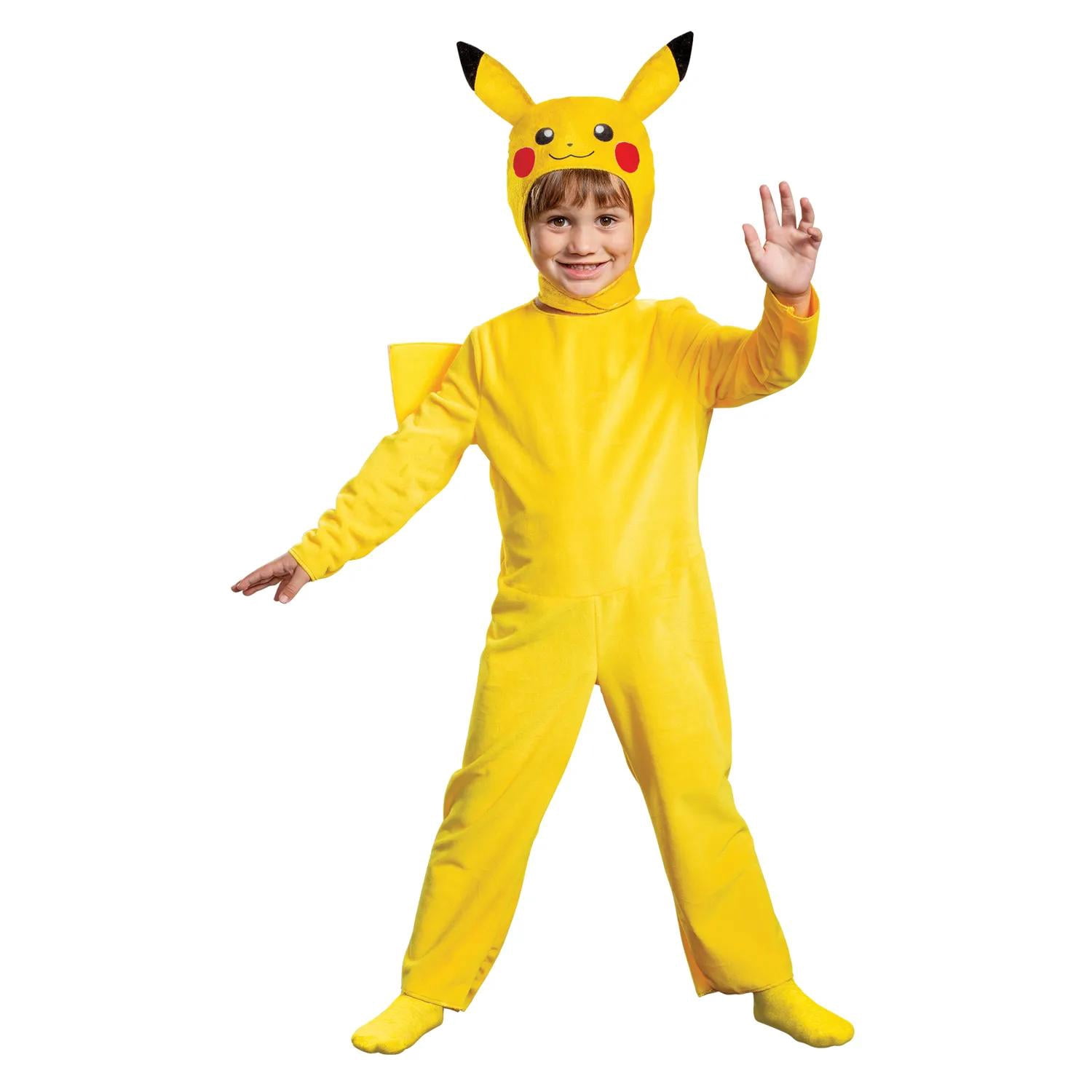 Disguise Toddler Pokemon Pikachu Jumpsuit Costume - 3T-4T