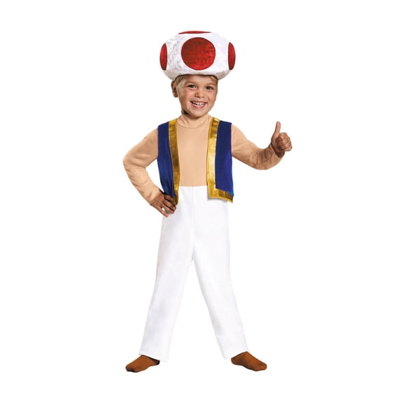 Disguise Toddler Super Mario Toad Costume - Size 3T-4T