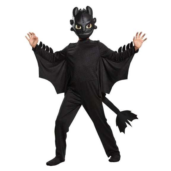 Disguise Toothless Classic Boy\'s Halloween Fancy-Dress Costume, 3T-4T