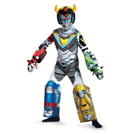 Disguise Voltron Deluxe Costume for Boys with Padded Chest and 3D Elements, Ages 4-6, Size M