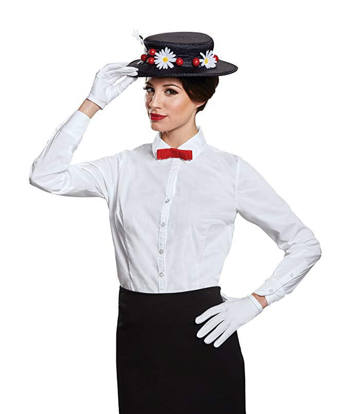 Disguise Women's Mary Poppins Accessory Kit Costume, Black, One Size Adult