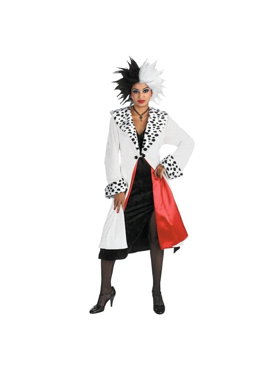 Women's Prestige 101 Dalmations Cruella Deville Costume - Size Large/X Large