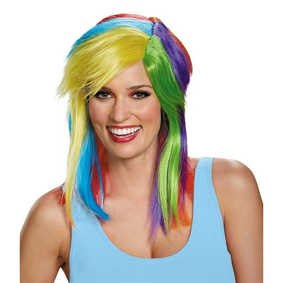 Adult's Womens My Little Pony Rainbow Dash Wig Costume Accessory