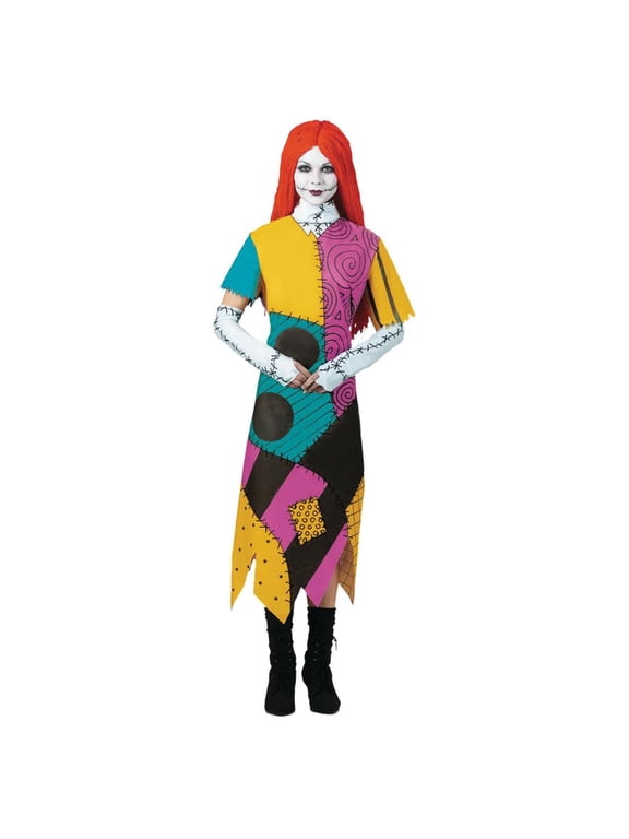Women's The Nightmare Before Christmas Sally Dress Costume - Size Large
