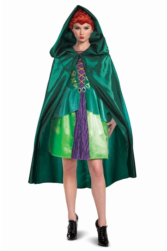 Women's WINI Sanderson Costume Cape, Official Hocus Pocus Outfit Accessory, Multicolored, One Size