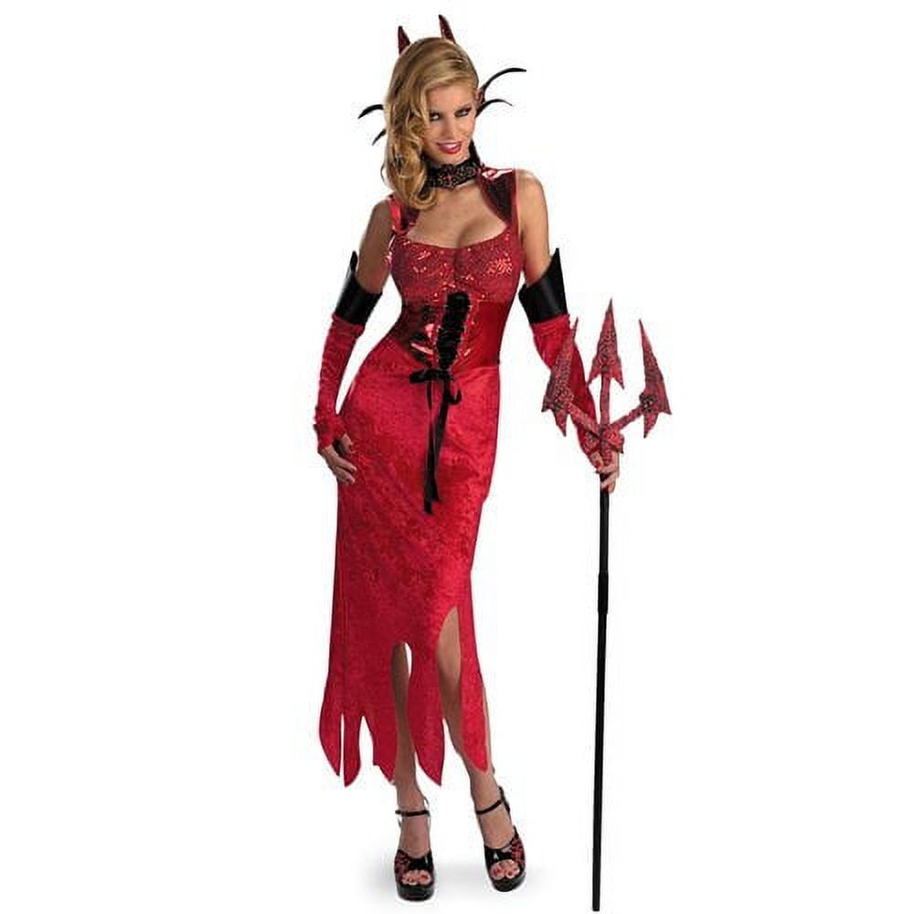 Disguise Womens 'Devil Dame' Halloween Costume, Red, M