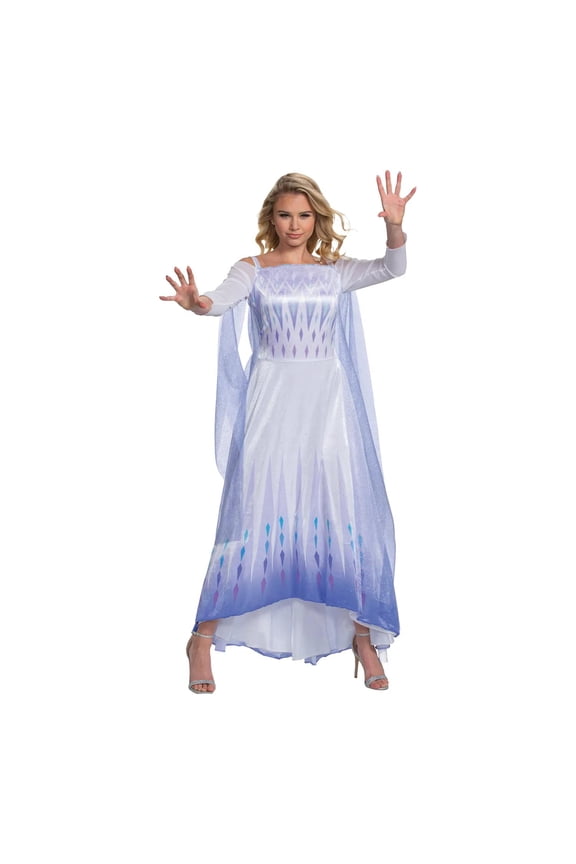 Womens Disney Frozen 2 Deluxe Elsa Costume - Size Medium