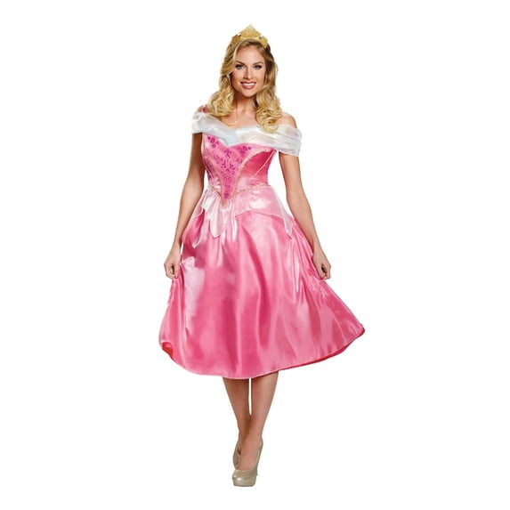 Disguise Womens Disney Sleeping Beauty Deluxe Aurora Costume - Size Small