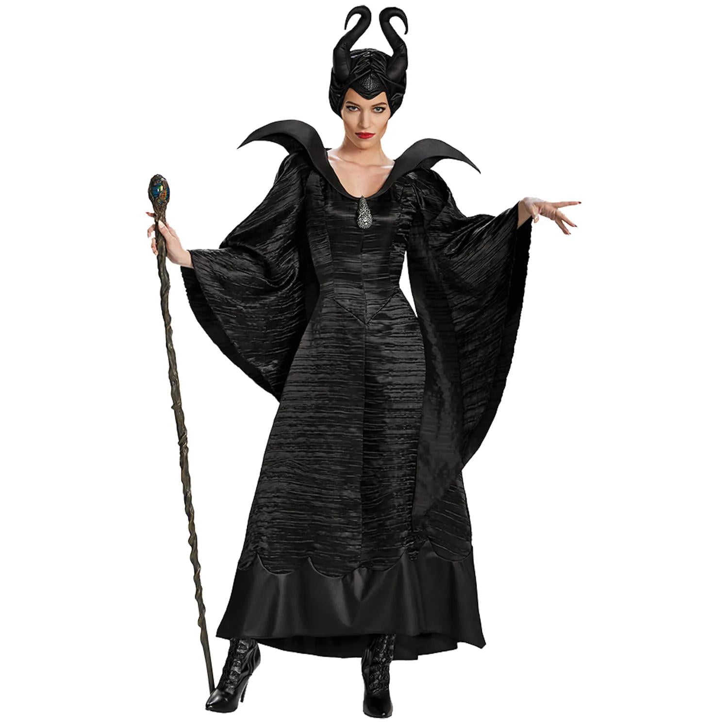 maleficent dress Black Christening Costume Unleash your inner evil side when you dress up in this Maleficent Deluxe Christening Black Gown Adult Costume Ellen Mirojnick on creating the