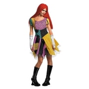 Disguise Womens Nightmare Before Christmas Fab Ragdoll Sally Dress Deluxe Costume - Size Large