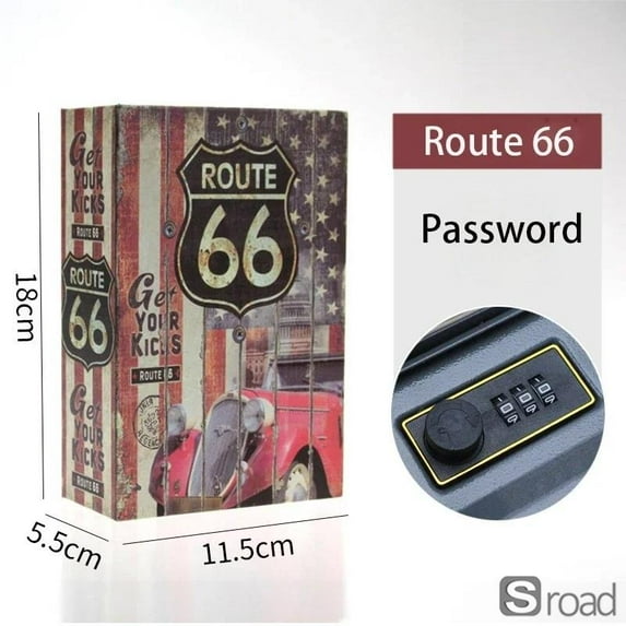 Disguised Book Safe Box With Password Lock - Secret Hidden Security Storage Box For Cash, Jewelry, Valuables, Mini Dictionary Design For Home, Office, Travel