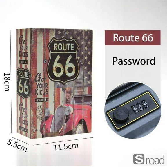 Disguised Book Safe Box With Password Lock - Secret Hidden Security Storage Box For Cash, Jewelry, Valuables, Mini Dictionary Design For Home, Office, Travel