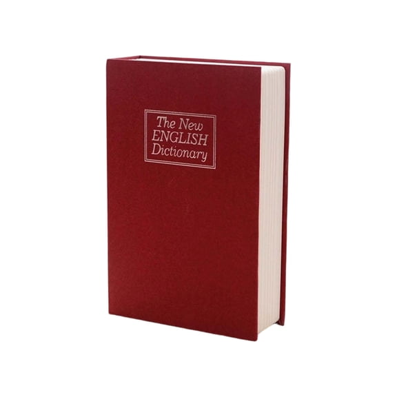 Disguised Book Safe for Hidden Storage, Portable Lockbox with Key Lock for Valuables, Secret Compartment for Jewelry, Documents, and Cash, Decorative Security Box for Home and Office