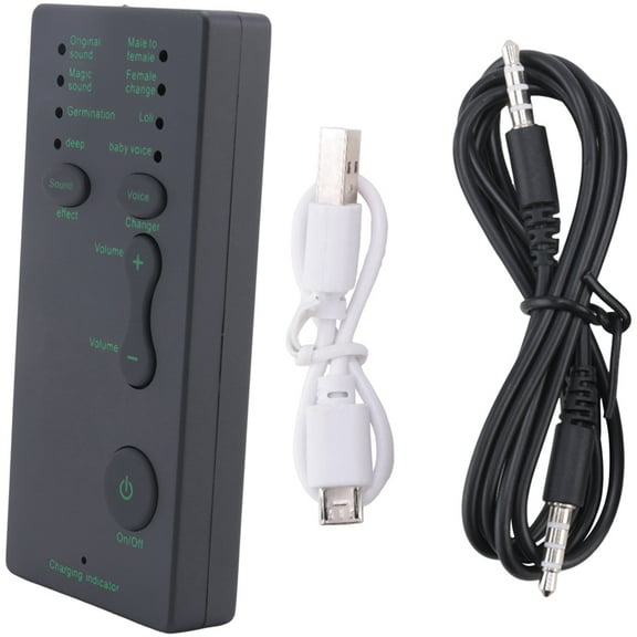 Disguiser Phone Microphone Voice Changer Adapter 8 Voice Changeing Modes for MIC Game