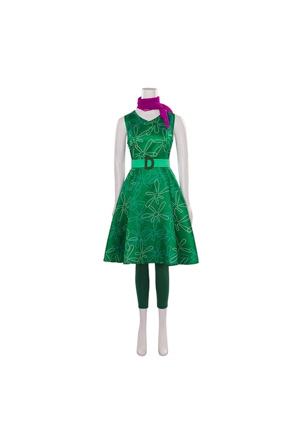 Disgust Green Dress Stage Performance Dress