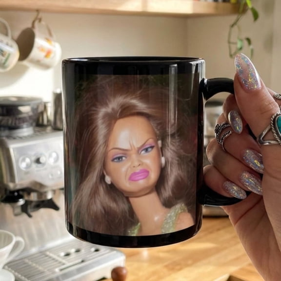 Disgusted Doll Meme Coffee Mug Funny Mug Gift for Friends amp Family 2