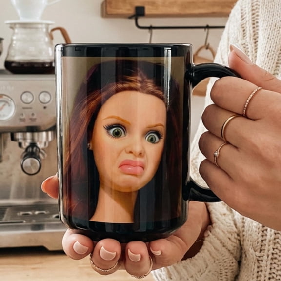 Disgusted Doll Meme Coffee Mug Funny Mug Gift for Friends amp Family