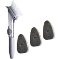thumbnail image 1 of Dish Brush with 3 Refills Sponge Heads, Dish Scrubber with Handle Dish Cleaner Dish Cleaning Tools Replacement Sponge Heads Set for Kitchen Toilet Bathroom, 1 of 7