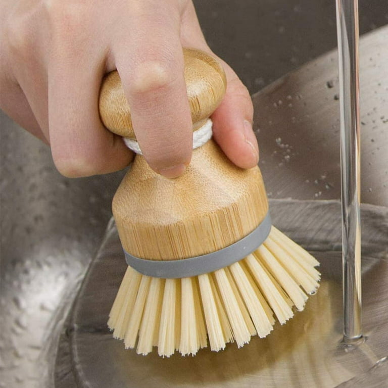 Handled Dish Brush with Stiff Bristles