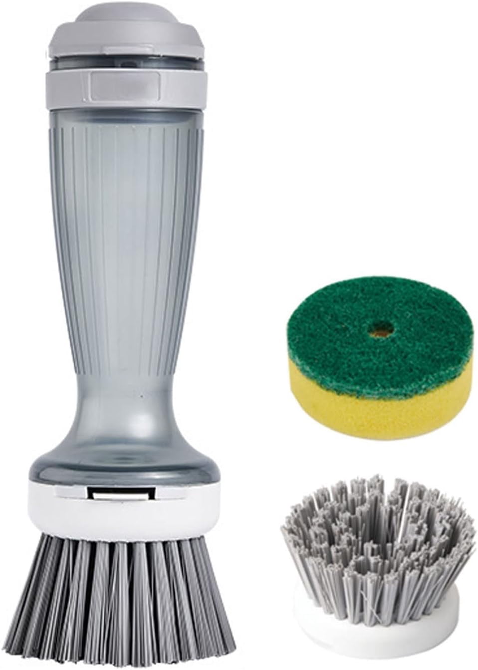 Dish Brush with Soap Dispenser for Dishes, Kitchen Sink, Pot, Pan ...