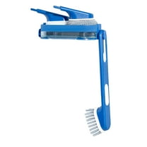 Dish Brush with Wall-Mounted Holder, Dish Scrubber with Handle and 3 Replacement Heads, Kitchen Dish Scrub Brush Dish Wand for Pot Pan Sink Cleaning