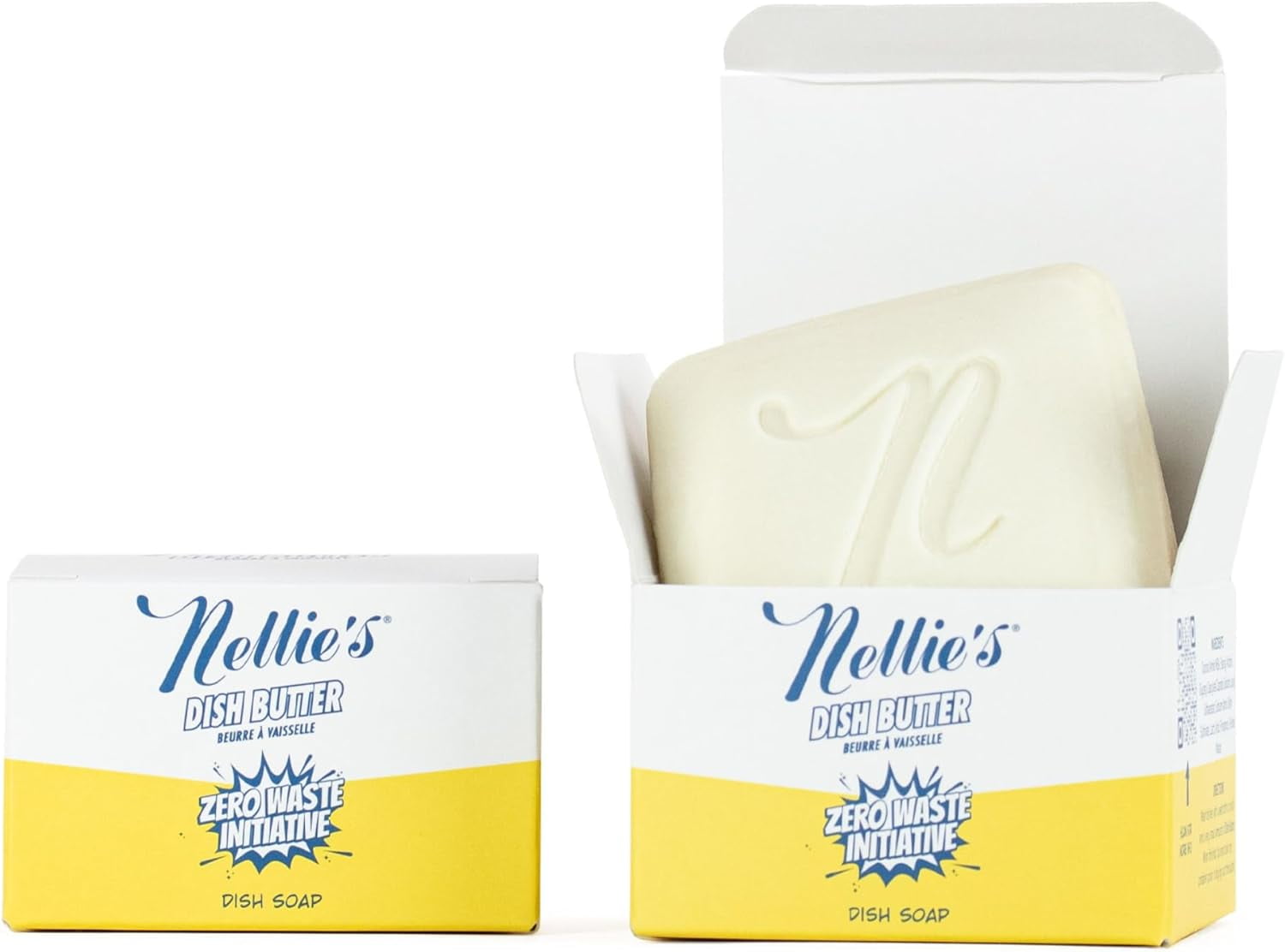 Dish Butter Refill - Semi-Solid Dish Soap Block Alternative - Light Lemongrass Scent - Easy Refill for Dish Butter Container - (2 Pack) - (Made in Canada)