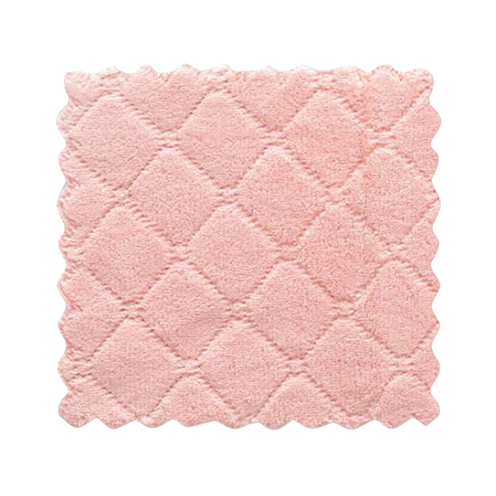 Dish Cloth Doublesided Twocolor Dishwashing Towel Coral Hanging