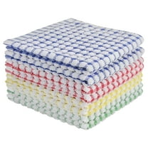 Dish Cloths for Kitchen Washing Dishes, Super Absorbent Dish Rags, Cotton Terry Cleaning Cloths Pack of 8, 12x12 Inches