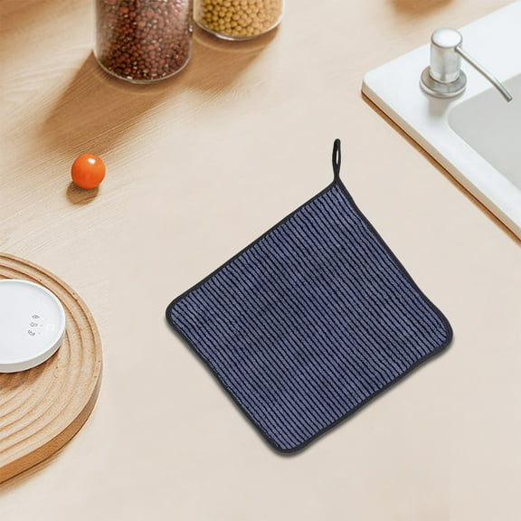 Dish Cloths for Washing Dishes Kitchen Rags Dish Wash Cloths Non-Slip Kitchen Cleaning Towels Quick Drying Reusable Dish Cloths with Hanging Loop