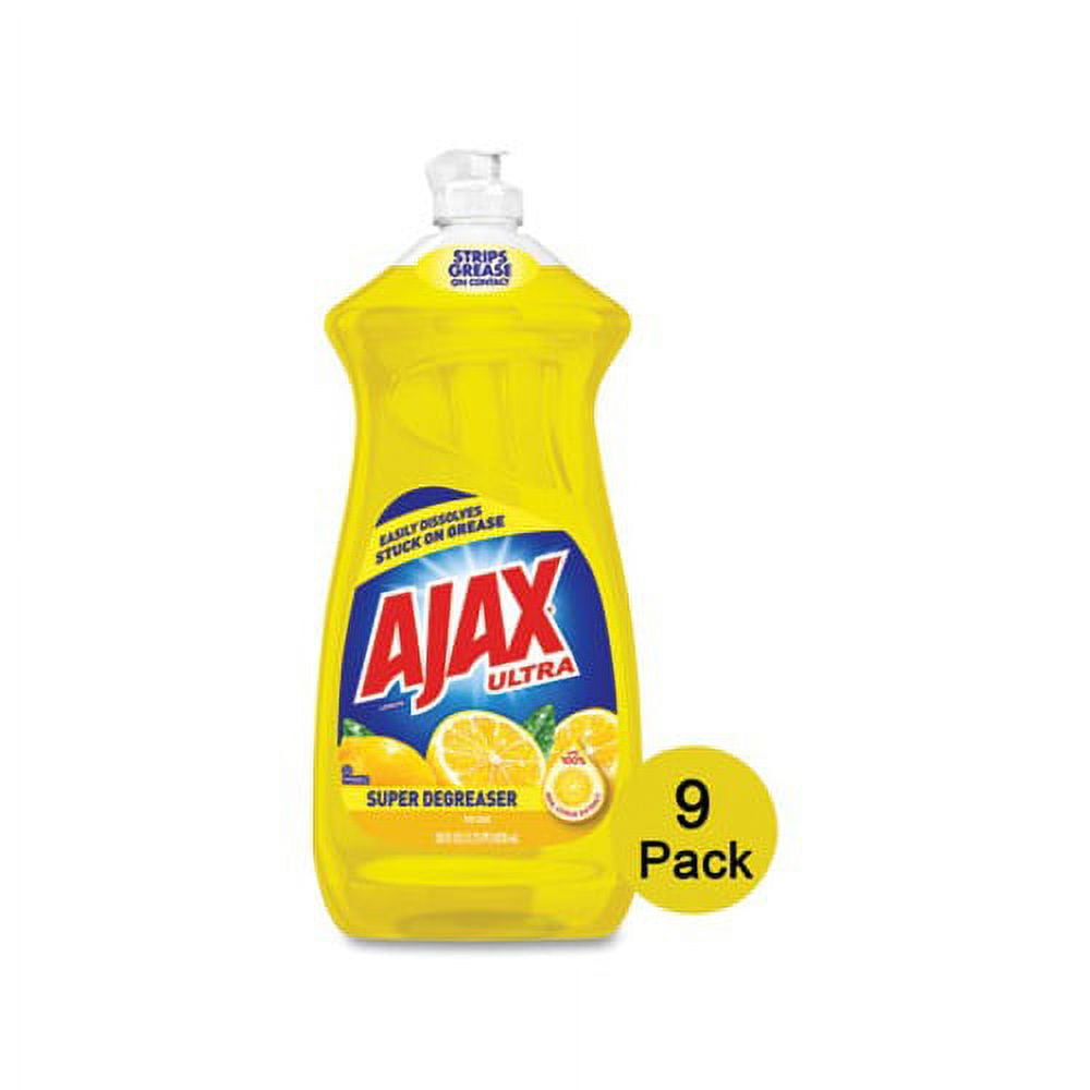 Dish Detergent Lemon Scent, 28 oz Bottle, 9/Carton