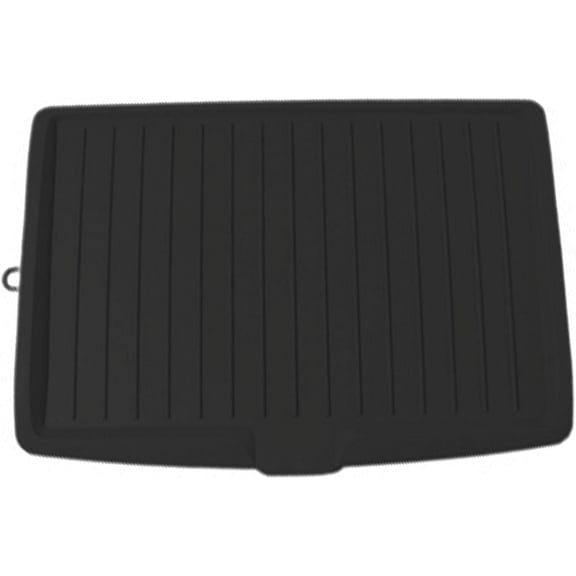 Dish Drain Board Plastic Drain Boards 17.6x12.2'' Dish Drainer Tray Large Dish Drainer Mat with Side Drop Slope Diversion Drainboard for Dish Rack Kitchen Counter, Black