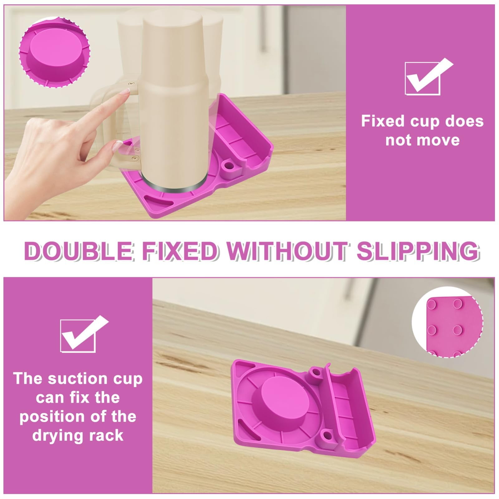 Dish Drainer For Special Cup. Bottle Stand Made Of Dish Drying Rack