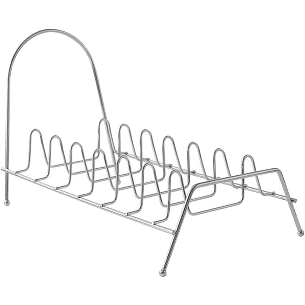 Dish Drainer Stainless Steel Bowl Drying Rack Kitchen Counter Organizer