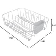 thumbnail image 1 of Dish Drainer Tray Large White, Kitchen Counter Drain Board for Drying Rack, Durable Plastic Drip Tray, Keeps Counter Dry, Easy Clean and Space Saving Design, 1 of 3